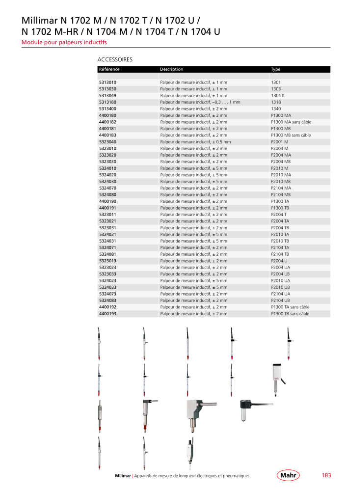 Mahr - catalogue principal NR.: 20511 - Seite 187