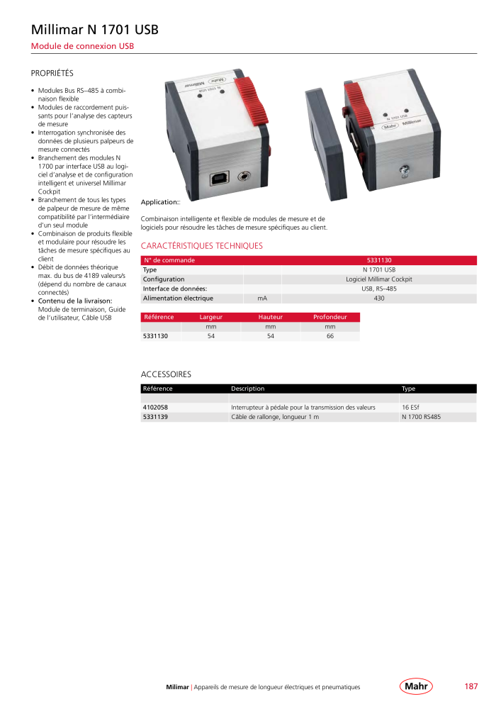 Mahr - catalogue principal Nb. : 20511 - Page 191