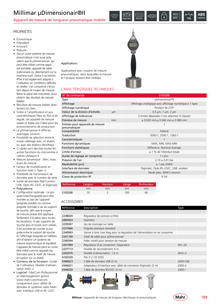 Mahr - catalogue principal NR.: 20511 - Strona 193