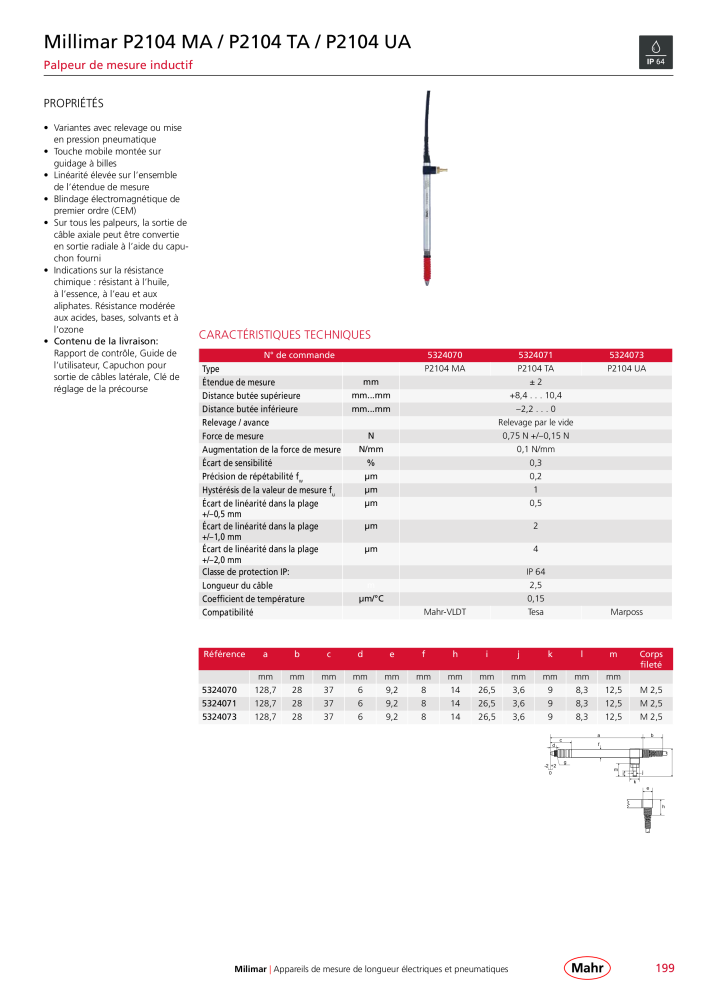 Mahr - catalogue principal NR.: 20511 - Seite 203