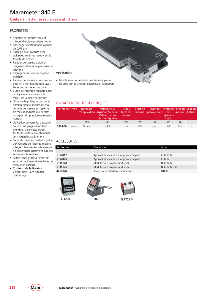 Mahr - catalogue principal Nb. : 20511 - Page 262