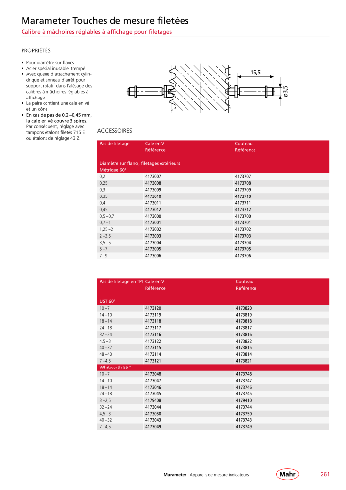 Mahr - catalogue principal NR.: 20511 - Seite 265