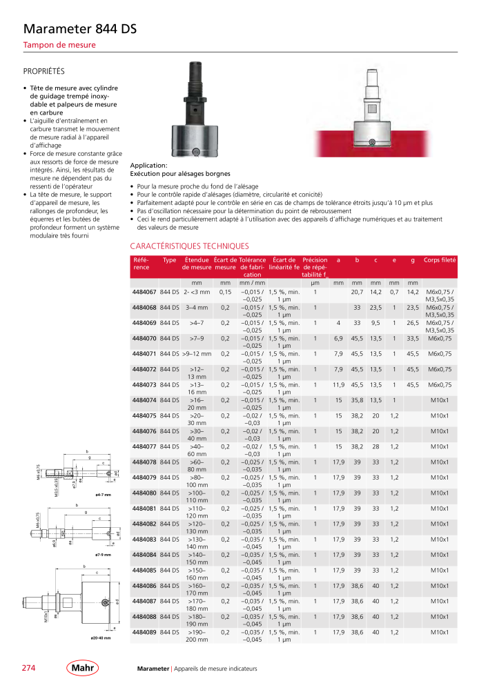 Mahr - catalogue principal NR.: 20511 - Seite 278