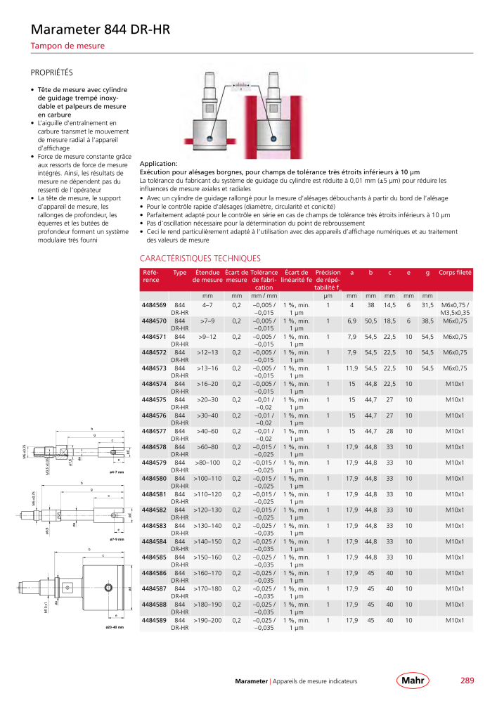 Mahr - catalogue principal Nb. : 20511 - Page 293