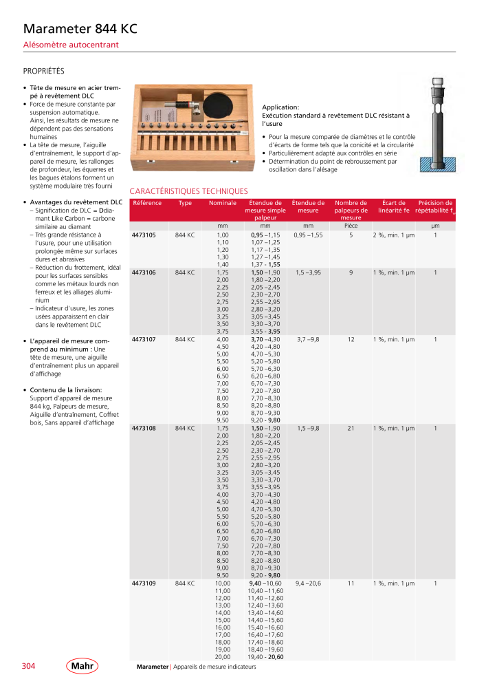 Mahr - catalogue principal NR.: 20511 - Seite 308