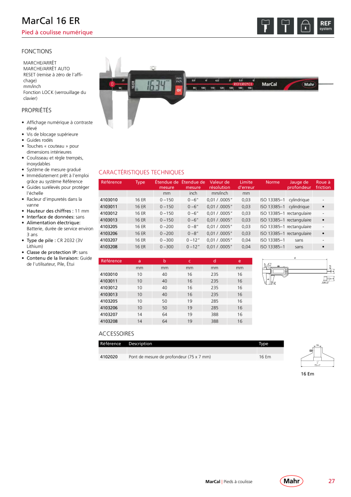 Mahr - catalogue principal NR.: 20511 - Strona 31