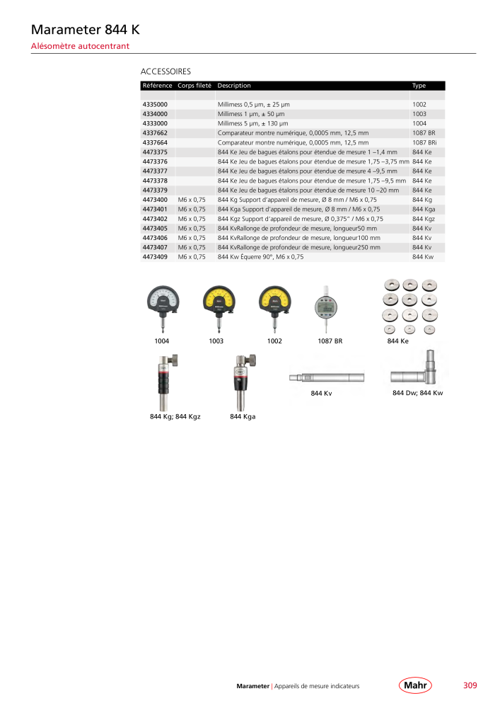 Mahr - catalogue principal NR.: 20511 - Strona 313