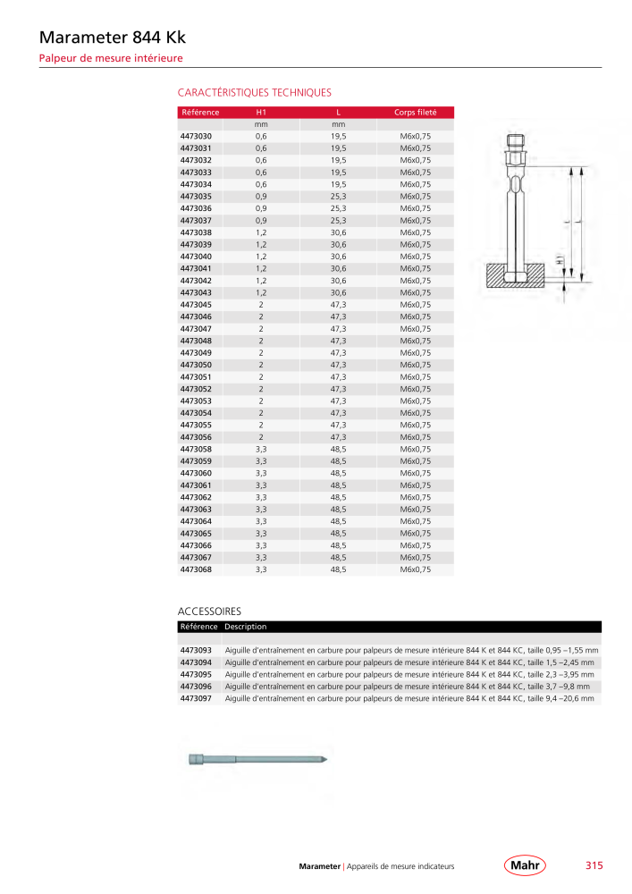 Mahr - catalogue principal NO.: 20511 - Page 319