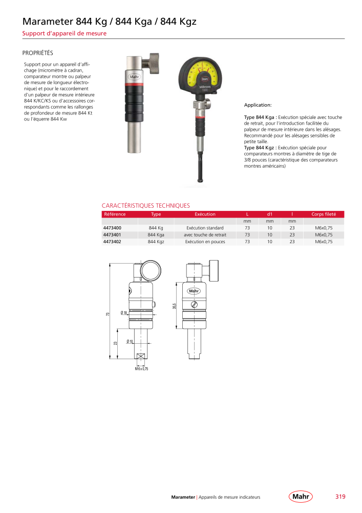 Mahr - catalogue principal NO.: 20511 - Page 323