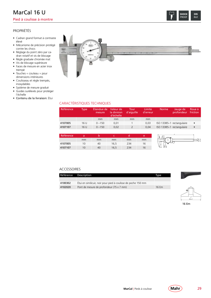 Mahr - catalogue principal NR.: 20511 - Seite 33