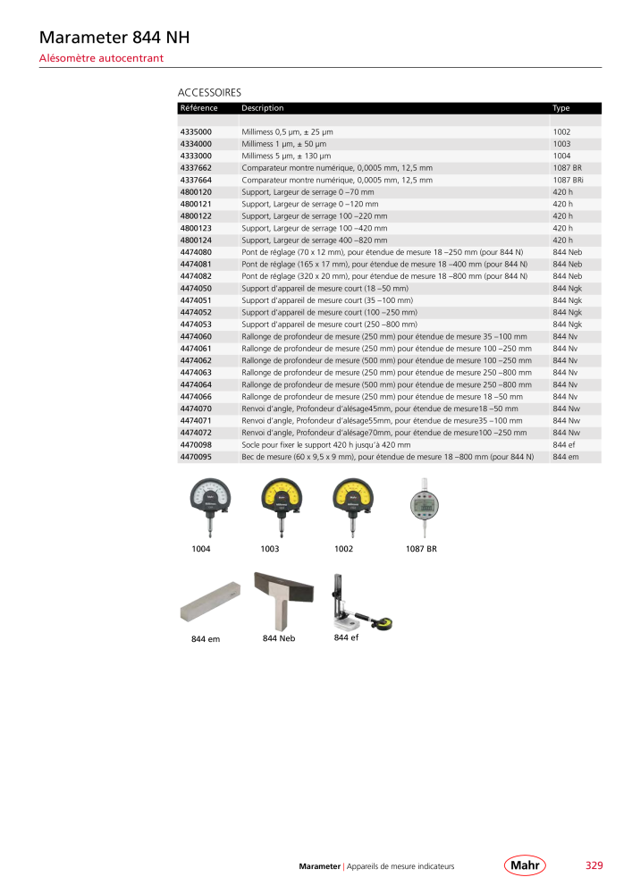 Mahr - catalogue principal Nb. : 20511 - Page 333