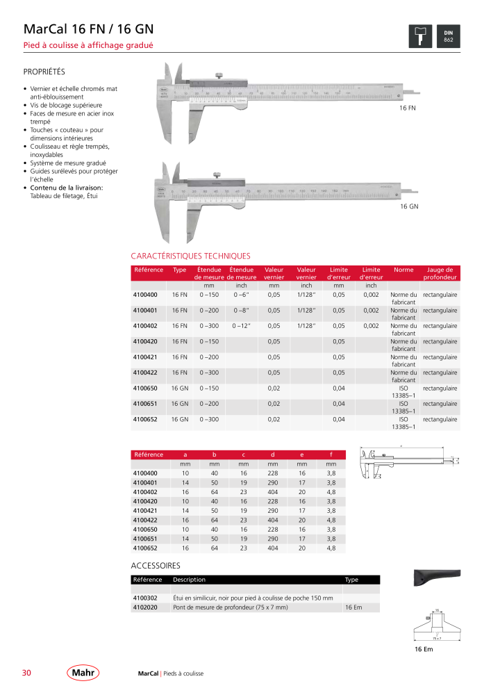 Mahr - catalogue principal Nb. : 20511 - Page 34