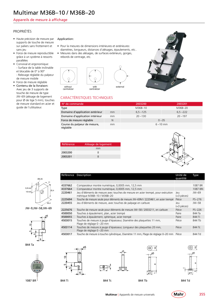 Mahr - catalogue principal Nb. : 20511 - Page 359