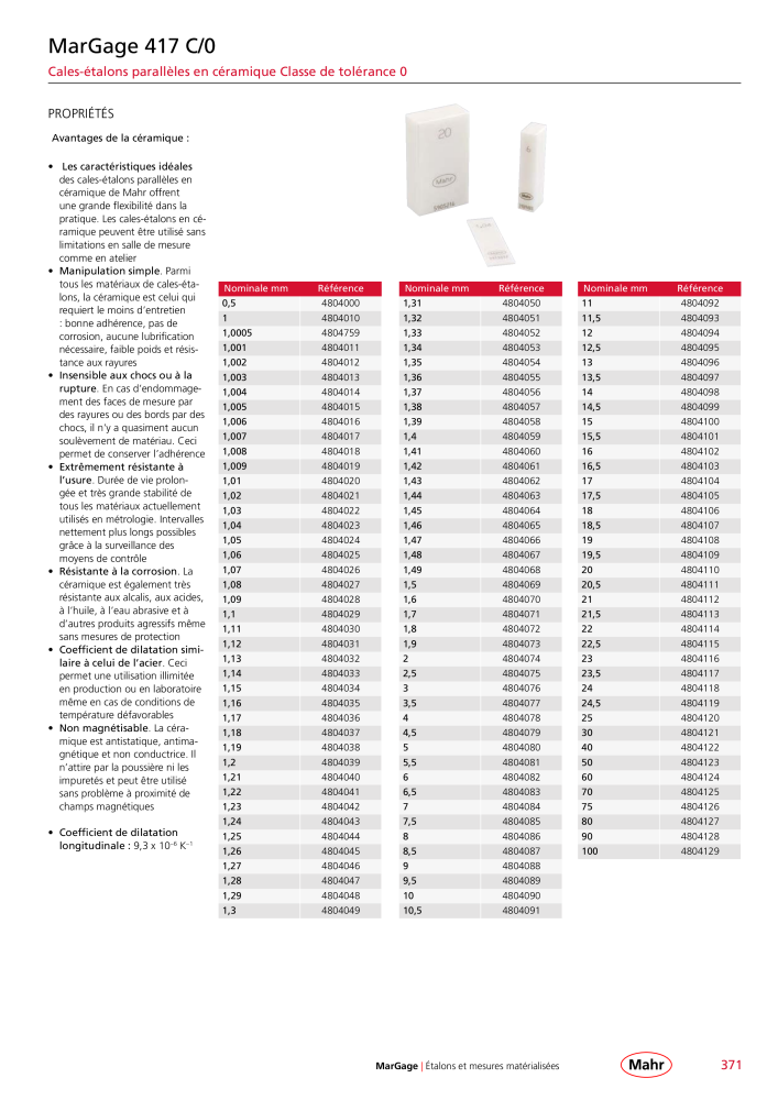 Mahr - catalogue principal Nb. : 20511 - Page 375