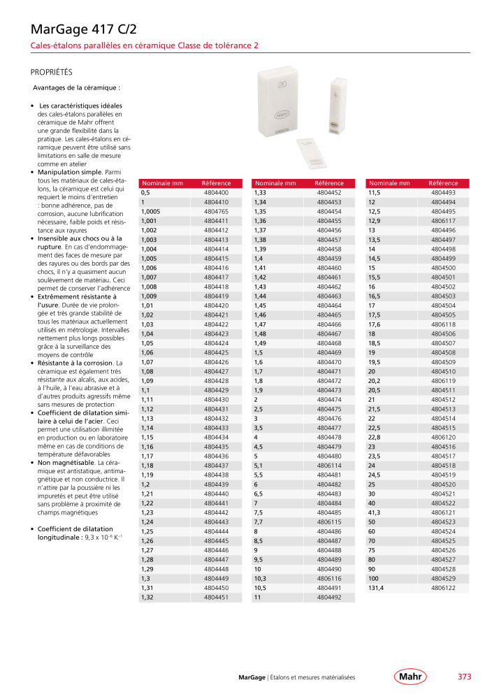 Mahr - catalogue principal Nb. : 20511 - Page 377