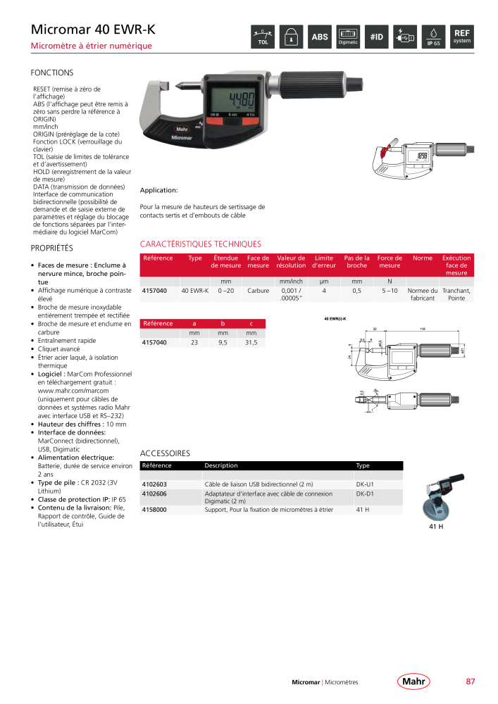 Mahr - catalogue principal NR.: 20511 - Seite 91