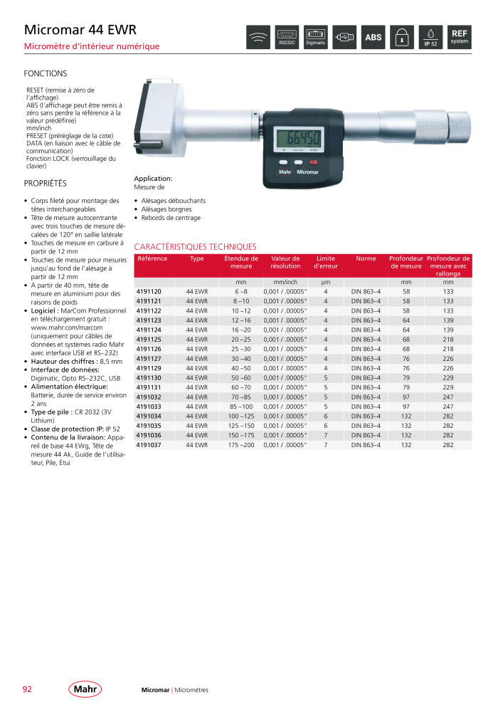 Mahr - catalogue principal Nb. : 20511 - Page 96