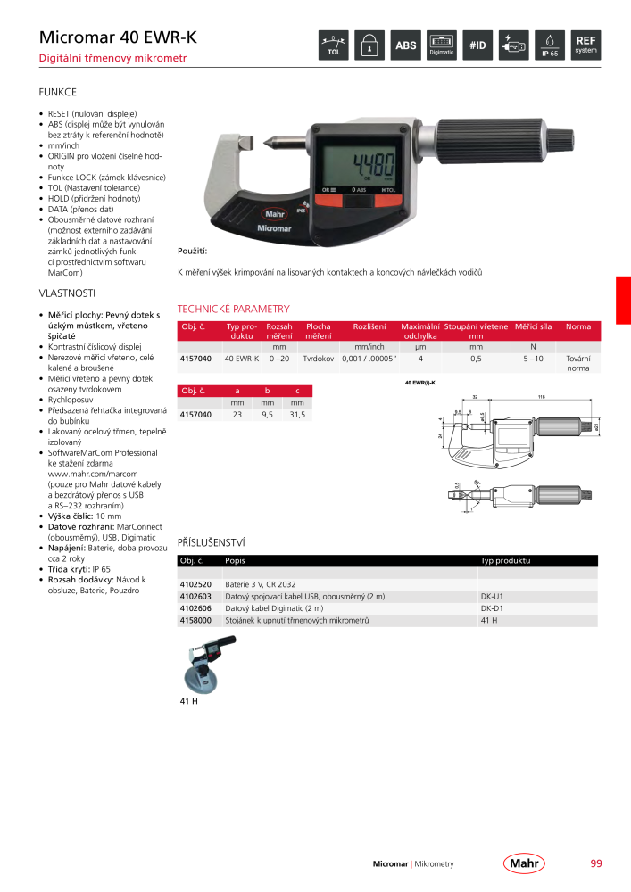 Mahr - hlavní katalog Č. 20512 - Strana 103