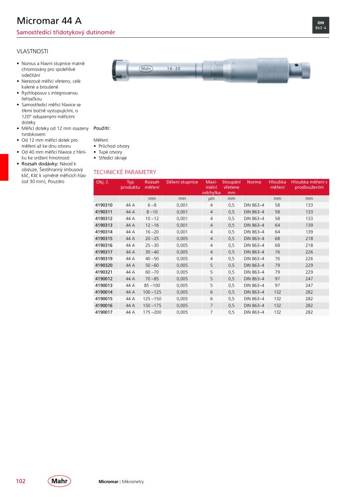 Mahr - hlavní katalog Č. 20512 - Strana 106