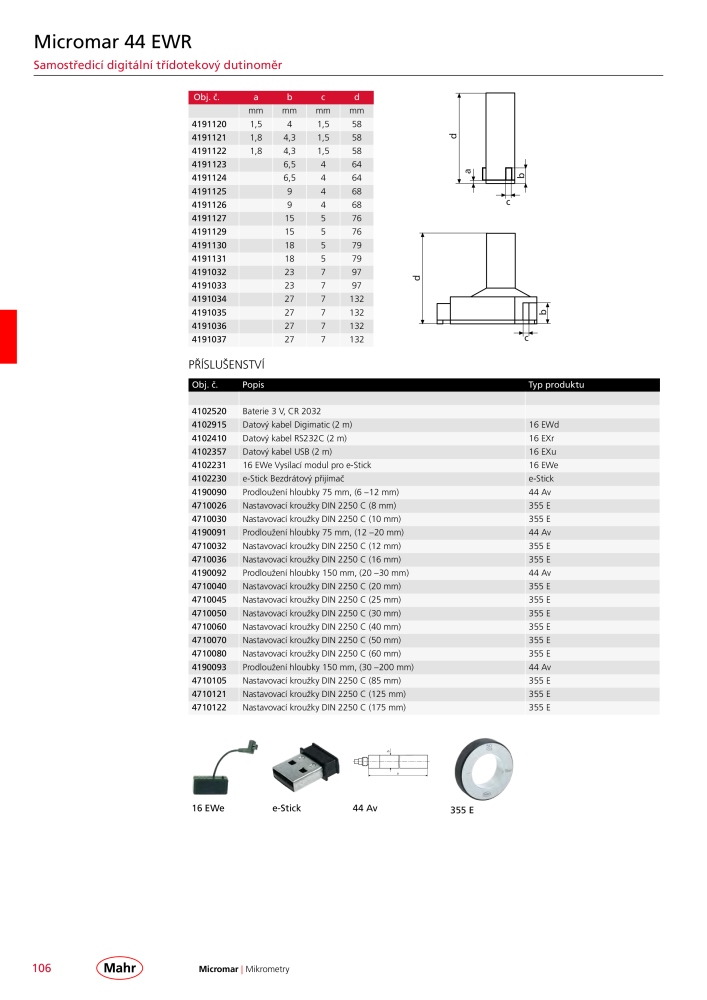 Mahr - hlavní katalog Č. 20512 - Strana 110