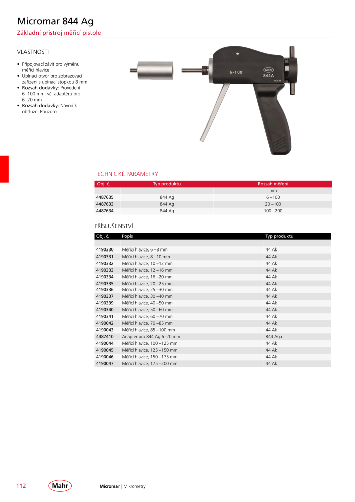 Mahr - hlavní katalog Č. 20512 - Strana 116