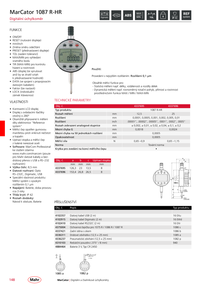 Mahr - hlavní katalog Č. 20512 - Strana 152