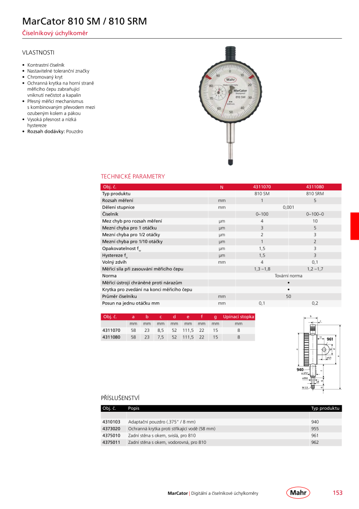 Mahr - hlavní katalog Č. 20512 - Strana 157