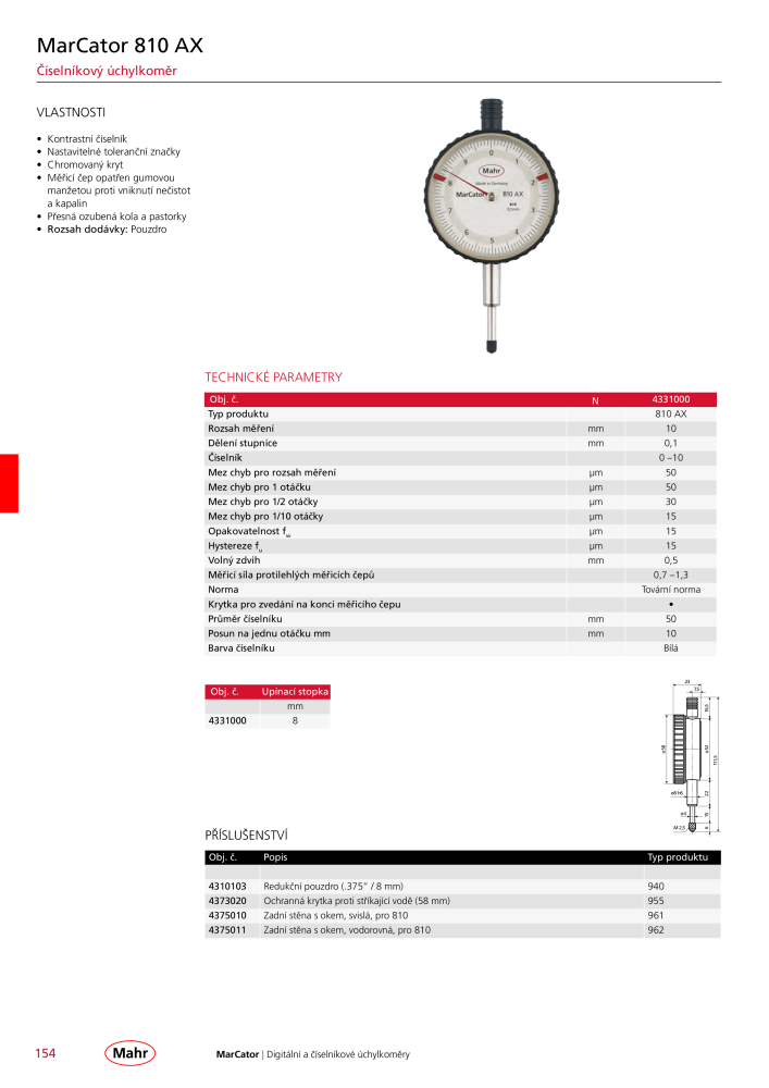 Mahr - hlavní katalog Č. 20512 - Strana 158