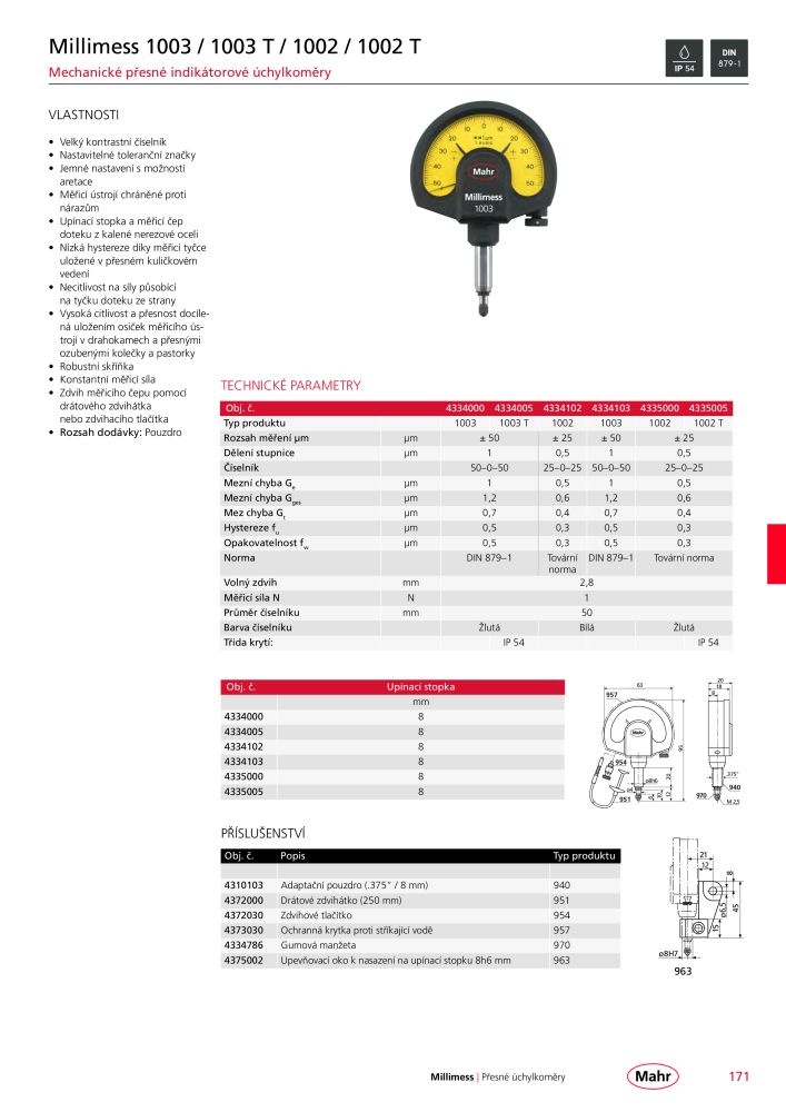 Mahr - hlavní katalog Č. 20512 - Strana 175