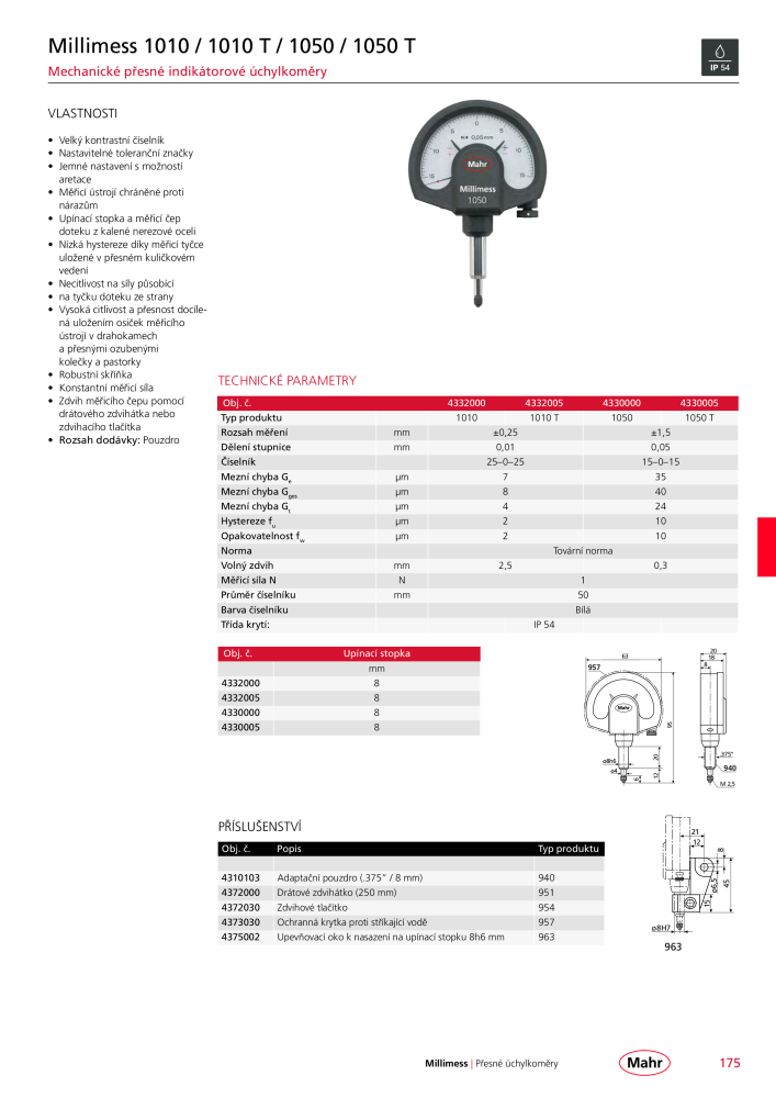 Mahr - hlavní katalog Č. 20512 - Strana 179