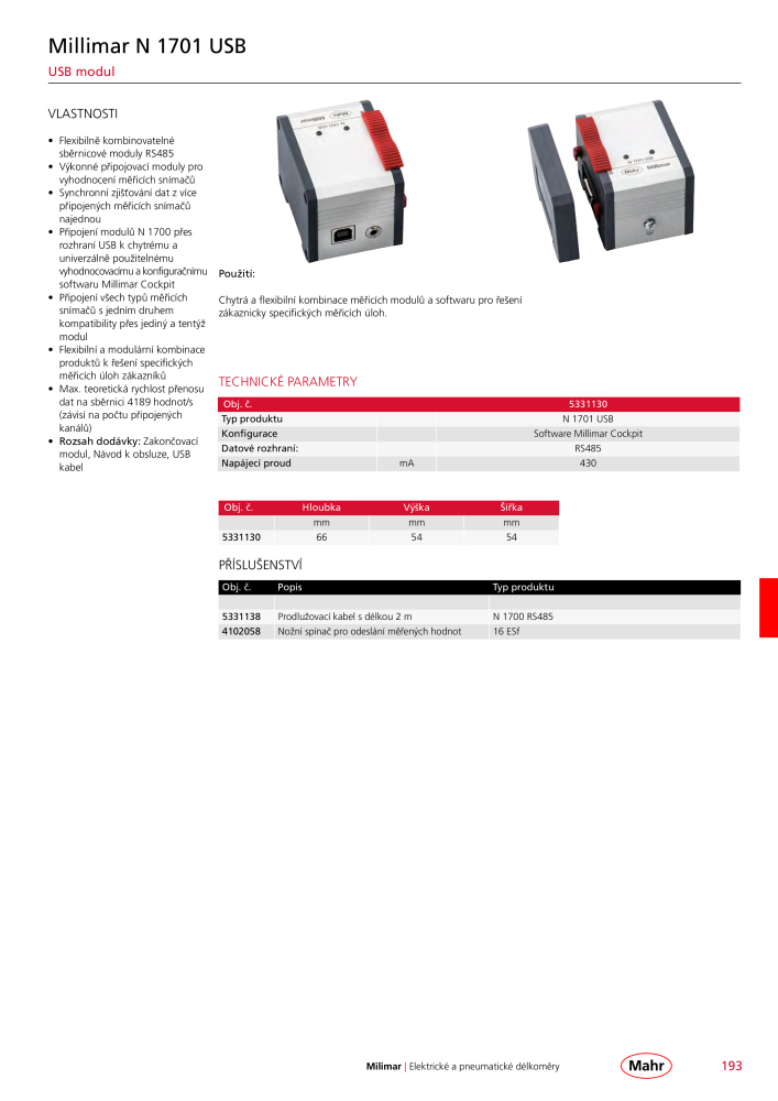Mahr - hlavní katalog Č. 20512 - Strana 197