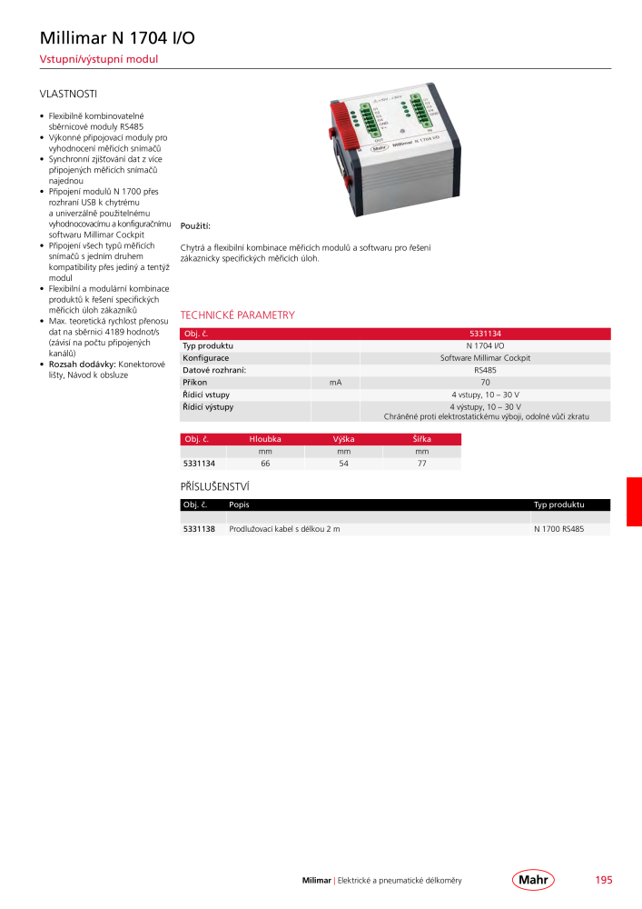 Mahr - hlavní katalog Č. 20512 - Strana 199
