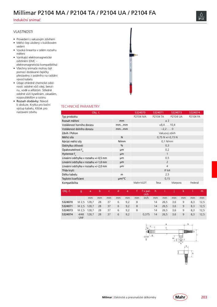 Mahr - hlavní katalog Č. 20512 - Strana 207