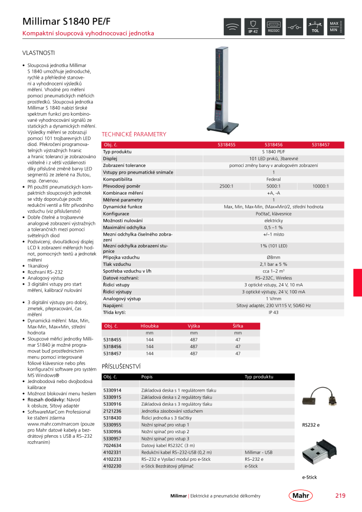 Mahr - hlavní katalog Č. 20512 - Strana 223