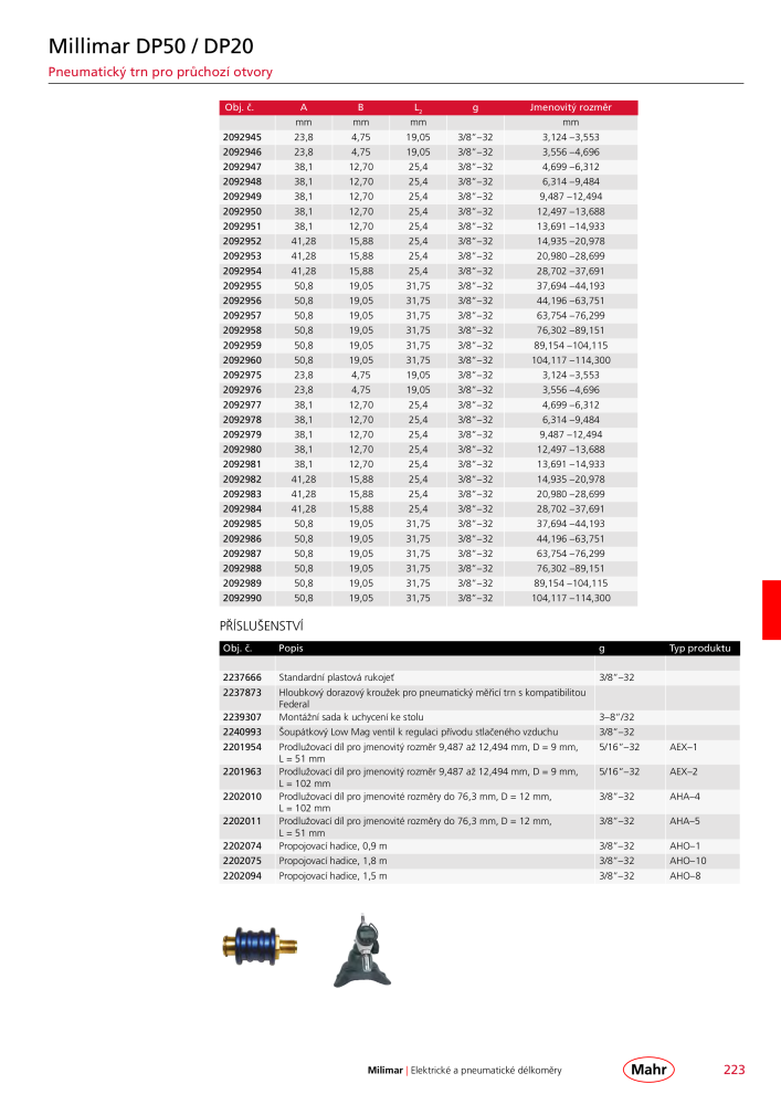 Mahr - hlavní katalog Č. 20512 - Strana 227