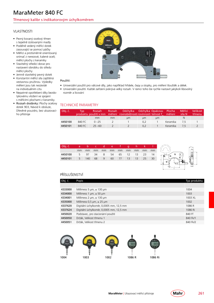 Mahr - hlavní katalog Č. 20512 - Strana 265