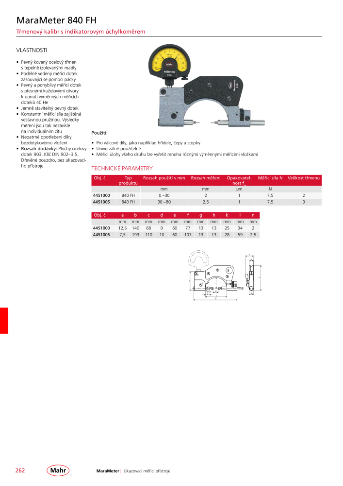 Mahr - hlavní katalog Č. 20512 - Strana 266