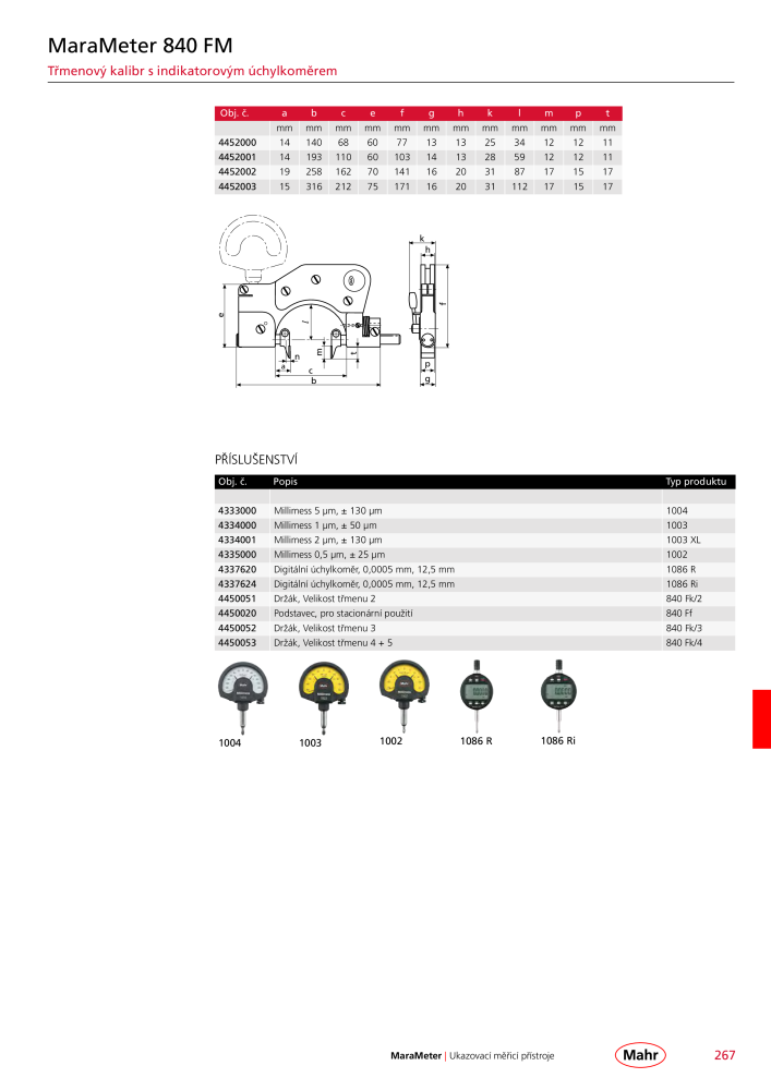 Mahr - hlavní katalog Č. 20512 - Strana 271