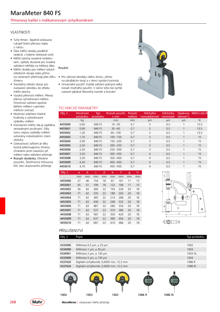 Mahr - hlavní katalog Č. 20512 - Strana 272