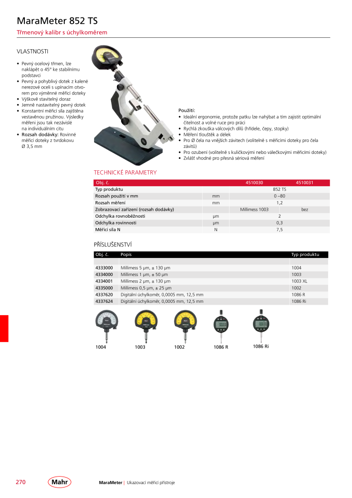 Mahr - hlavní katalog Č. 20512 - Strana 274