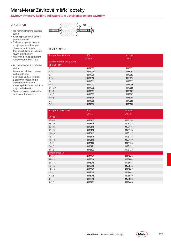 Mahr - hlavní katalog Č. 20512 - Strana 279