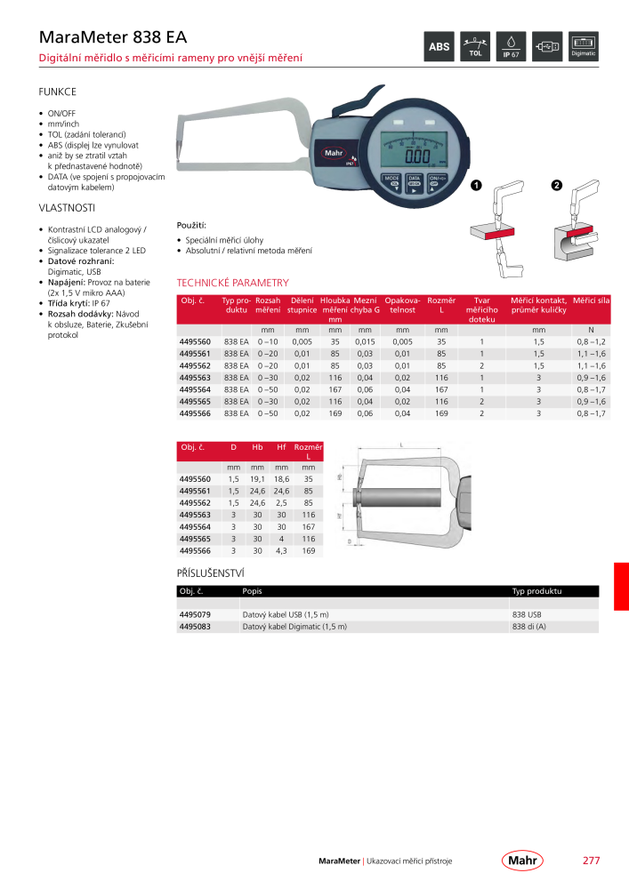Mahr - hlavní katalog Č. 20512 - Strana 281