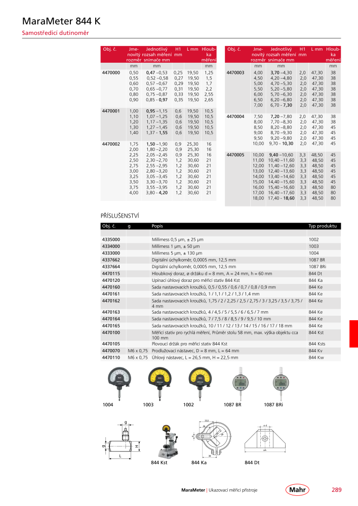 Mahr - hlavní katalog Č. 20512 - Strana 293