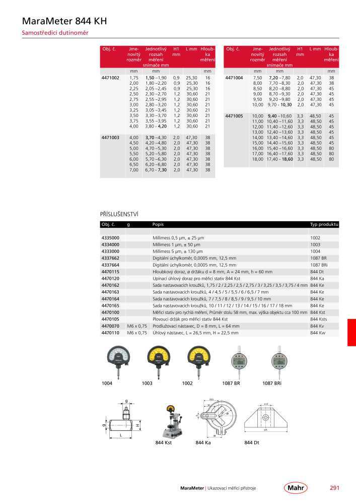 Mahr - hlavní katalog Č. 20512 - Strana 295