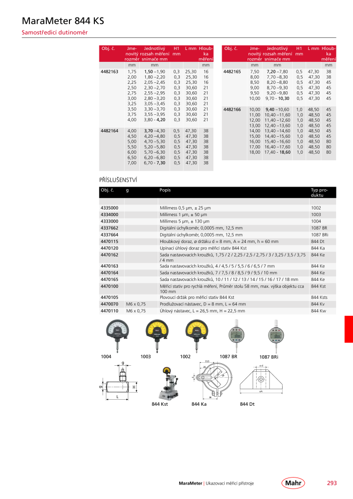 Mahr - hlavní katalog Č. 20512 - Strana 297