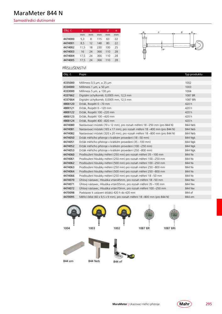 Mahr - hlavní katalog Č. 20512 - Strana 299