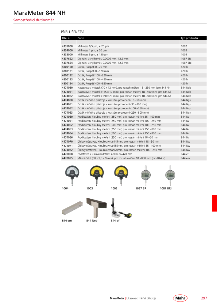 Mahr - hlavní katalog Č. 20512 - Strana 301