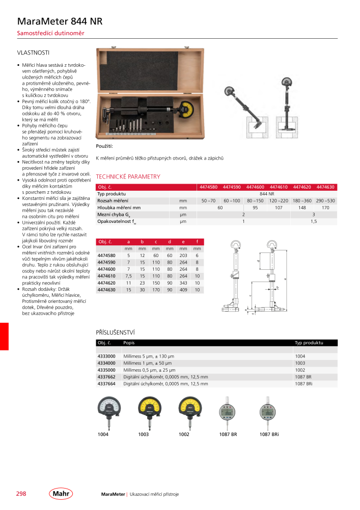 Mahr - hlavní katalog Č. 20512 - Strana 302