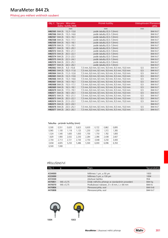 Mahr - hlavní katalog Č. 20512 - Strana 305