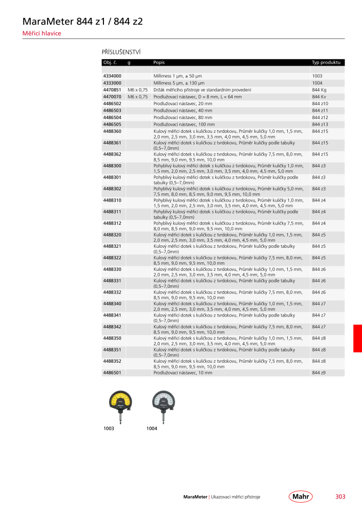 Mahr - hlavní katalog Č. 20512 - Strana 307